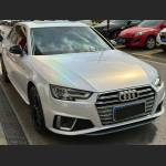 Ravoony Plus Glossy Laser White Car Vinyl Wrap Audi A4 Wrap