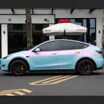   Ravoony Plus Matte Twin Pink Blue Car Vinyl Wrap