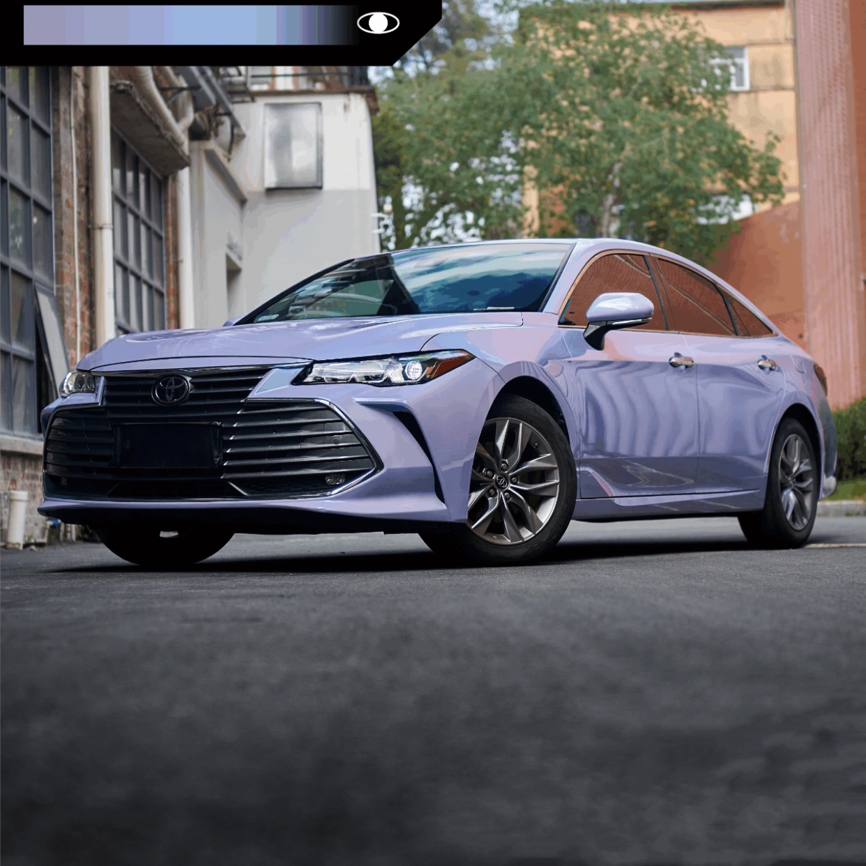 Ravoony Plus Glossy Twin Silver Purple Car Vinyl Wrap Toyota Avalon Wrap