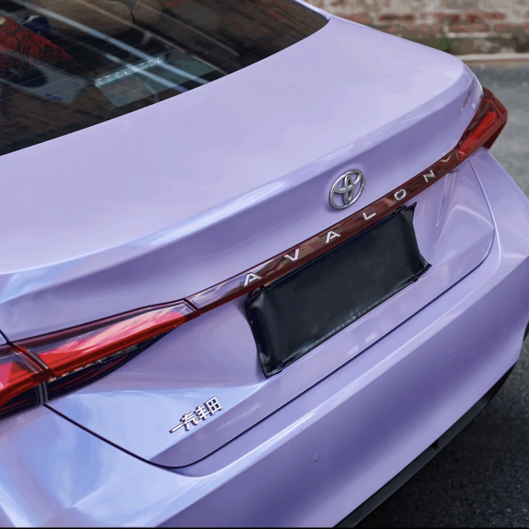 Ravoony Plus Glossy Twin Silver Purple Car Vinyl Wrap Toyota Avalon Wrap