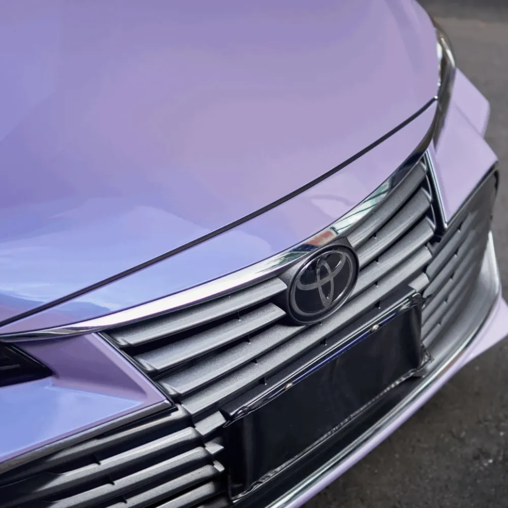 Ravoony Plus Twin Silver Purple Car Vinyl Wrap Toyota Avalon Wrap