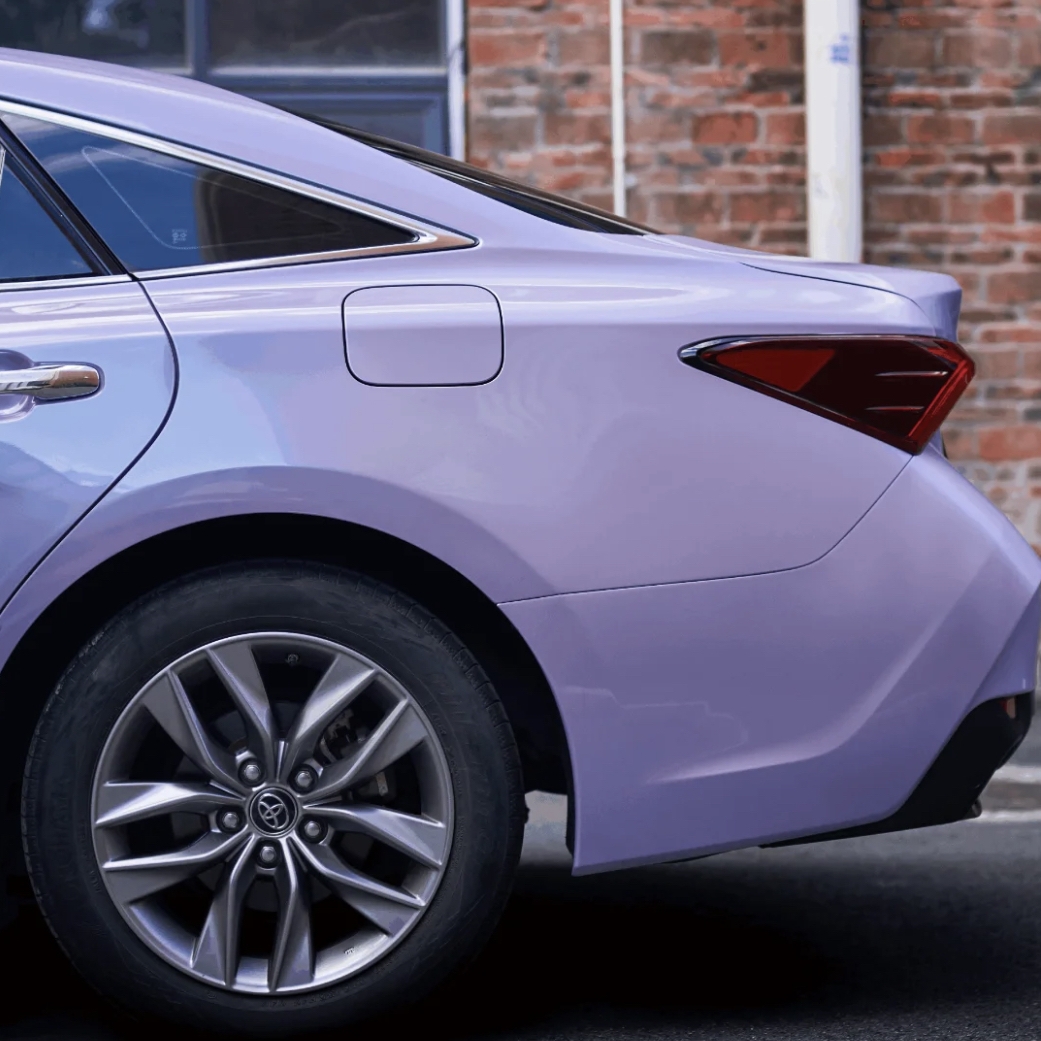 Ravoony Plus Glossy Twin Silver Purple Car Vinyl Wrap Toyota Avalon Wrap