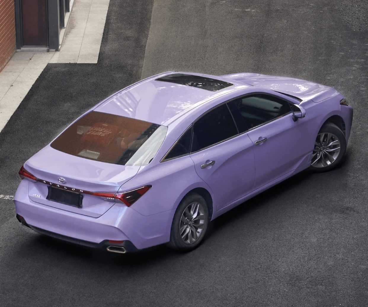 Ravoony Plus Glossy Twin Silver Purple Car Vinyl Wrap Toyota Avalon Wrap