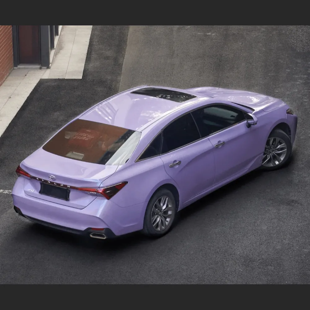 Ravoony Plus Twin Silver Purple Car Vinyl Wrap Toyota Avalon Wrap