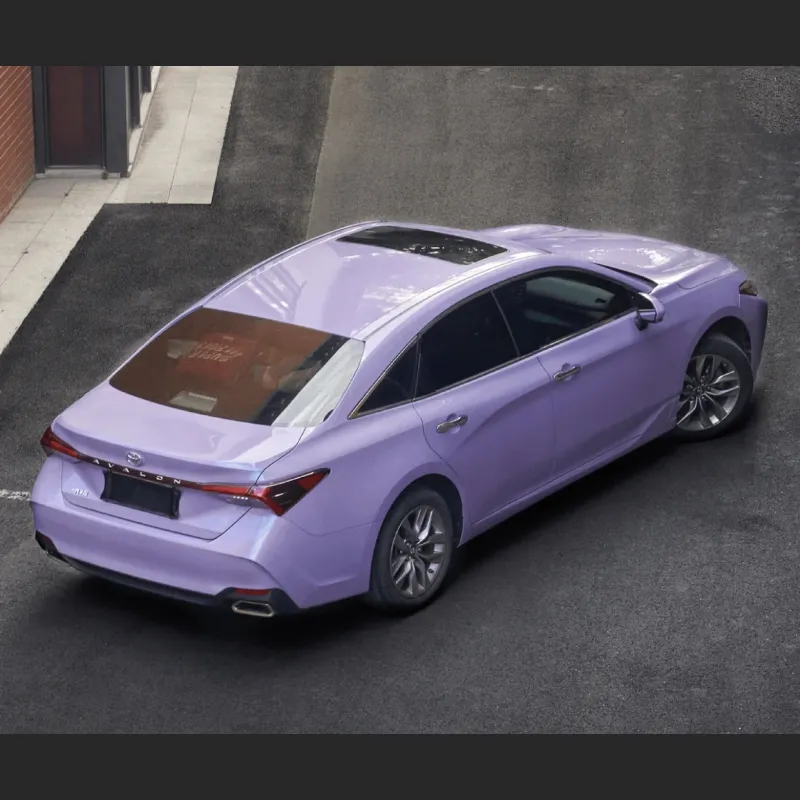 Ravoony Plus Twin Silver Purple Car Vinyl Wrap Toyota Avalon Wrap