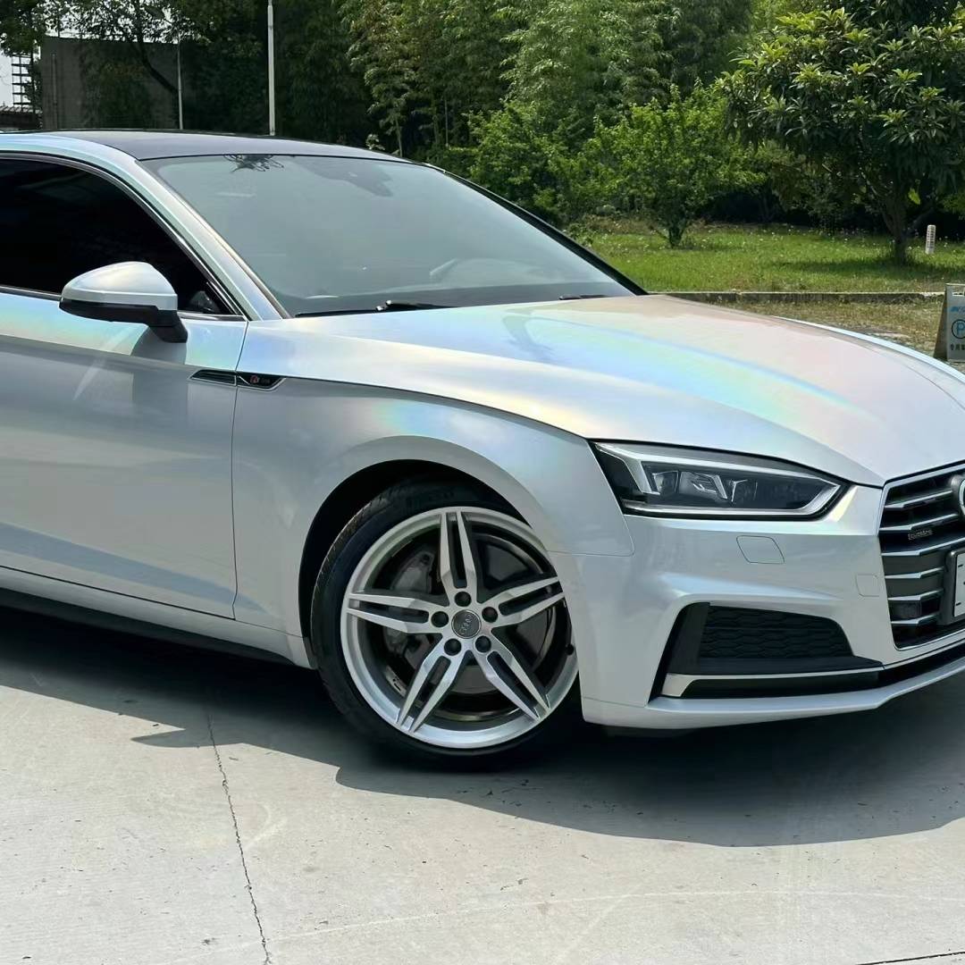 Ravoony Plus Matte Laser White Car Vinyl Wrap Audi A5 Wrap