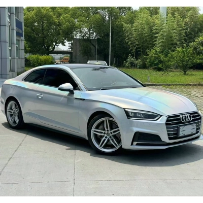 Ravoony Plus Matte Laser White Car Vinyl Wrap Audi A5 Wrap 02