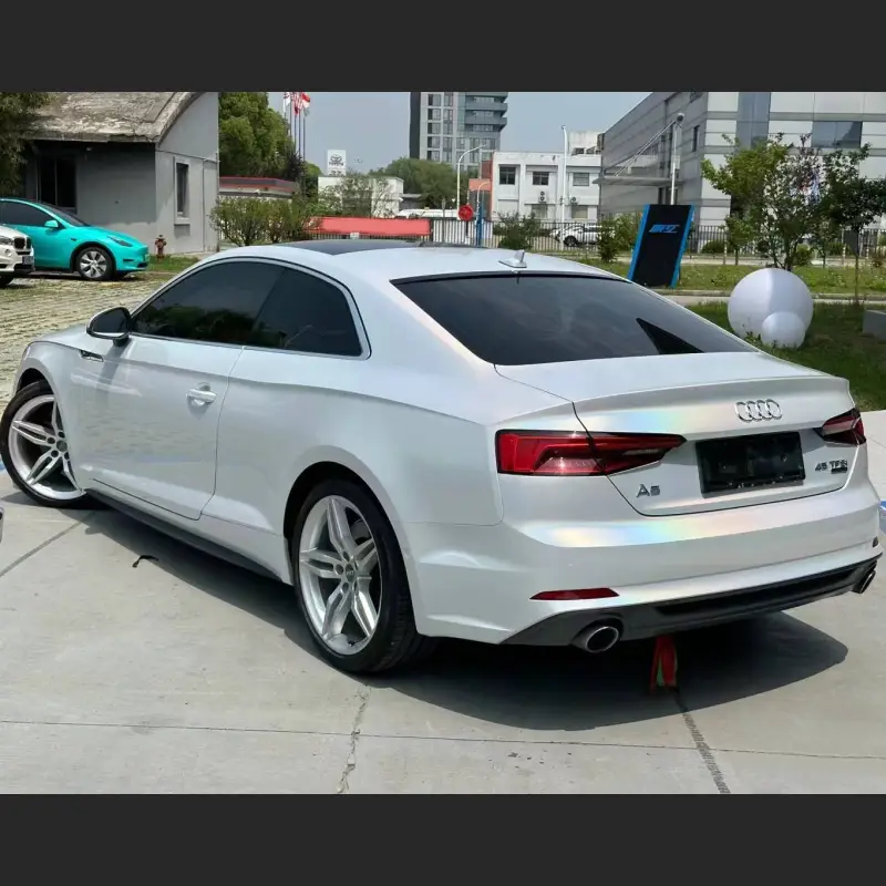 Ravoony Plus Matte Laser White Car Vinyl Wrap Audi A5 Wrap