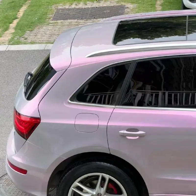 Ravoony Plus Twin Candy Grey Red Color Fliper Car Wrap Audi Q5 Wrap