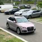 Ravoony Plus Twin Candy Grey Red Color Fliper Car Wrap Audi Q5 Wrap