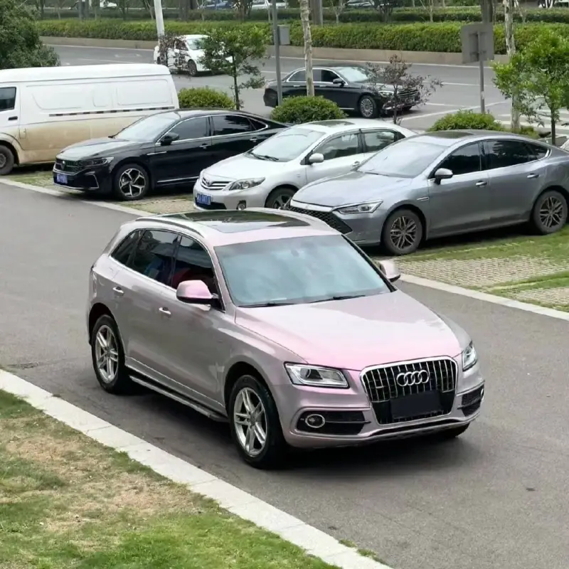 Ravoony Plus Twin Candy Grey Red Color Fliper Car Wrap Audi Q5 Wrap