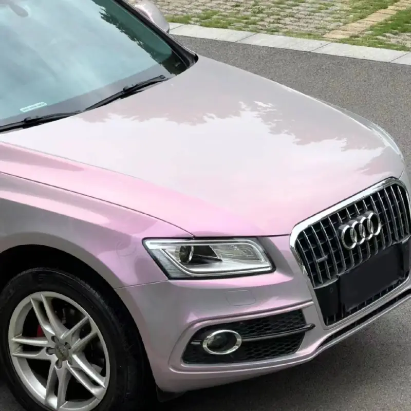 Ravoony Plus Twin Candy Grey Red Color Fliper Car Wrap Audi Q5 Wrap