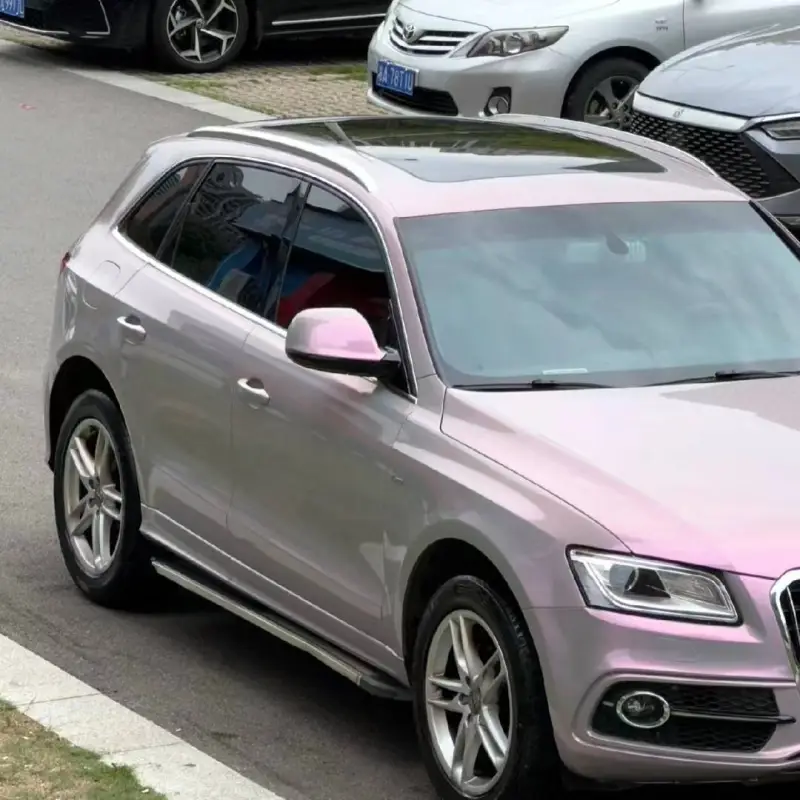 Ravoony Plus Twin Candy Grey Red Color Fliper Car Wrap Audi Q5 Wrap