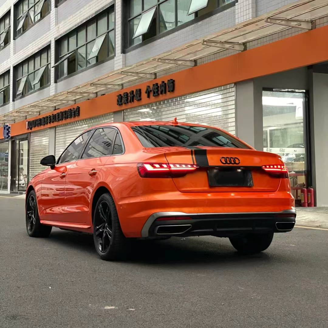 Ravoony Plus Gloss Burnt Orange Car Wrap Audi A4L Wrap