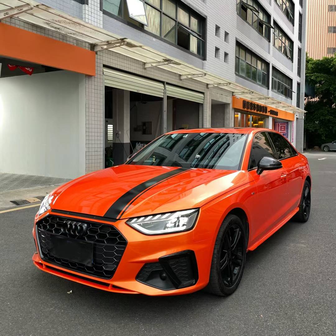 Ravoony Plus Gloss Burnt Orange Car Wrap Audi A4L Wrap