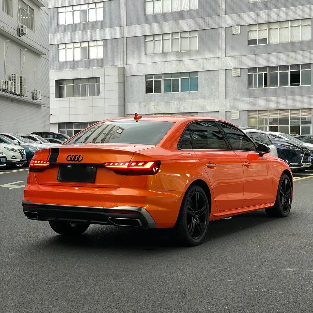 Ravoony Plus Gloss Burnt Orange Car Wrap Audi A4L Wrap