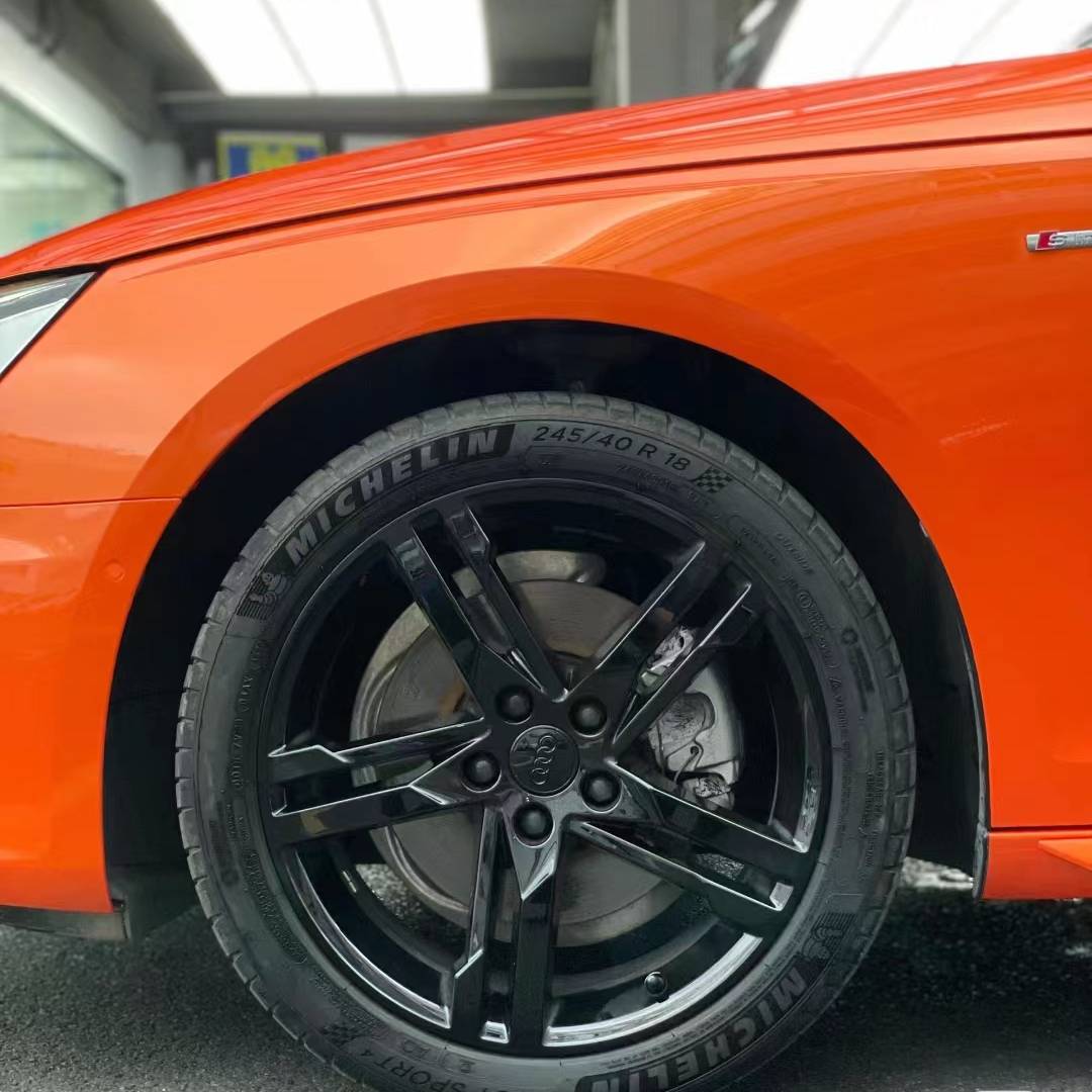 Ravoony Plus Gloss Burnt Orange Car Wrap Audi A4L Wrap