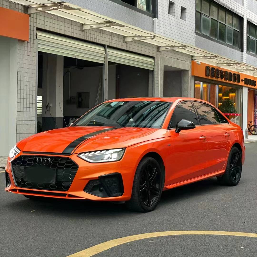 Ravoony Plus Gloss Burnt Orange Car Wrap Audi A4L Wrap
