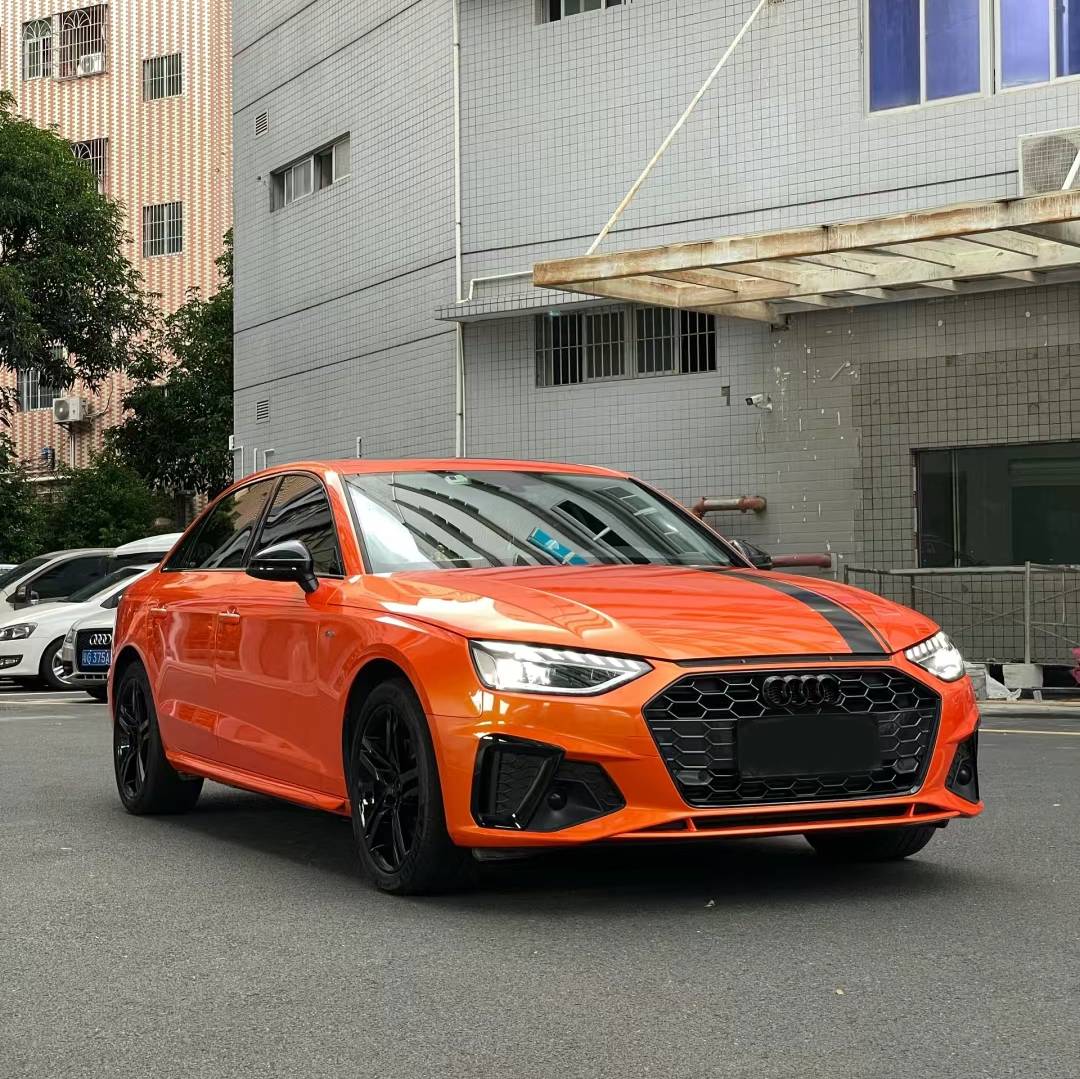 Ravoony Plus Gloss Burnt Orange Car Wrap Audi A4L Wrap