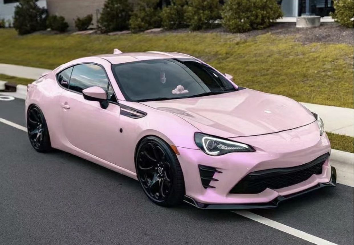 Ravoony Plus Twin Magic Pink Car Vinyl Wrap Future Toyota 86 Wrap