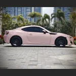 Ravoony Plus PET Glossy Baby Pink Car Vinyl Wrap Future Toyota 86 Wrap