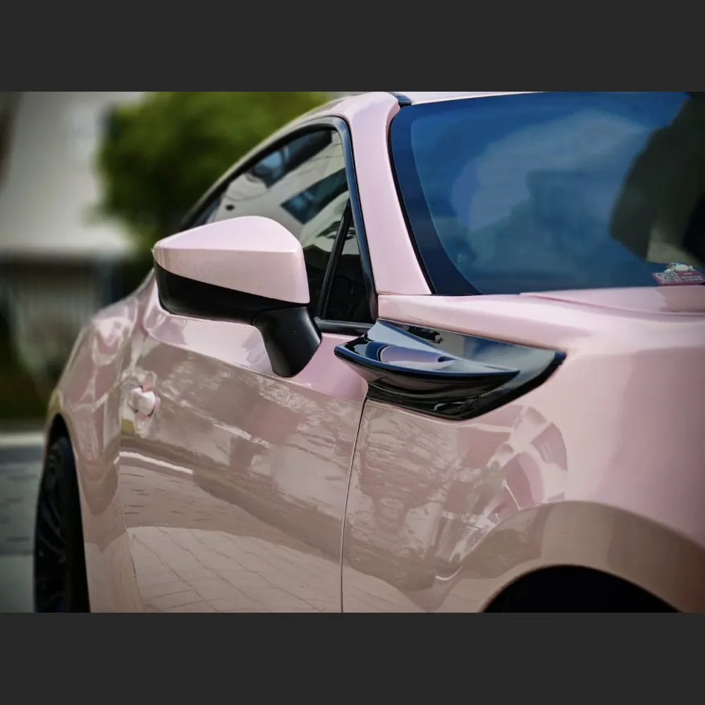 Ravoony Plus PET Glossy Baby Pink Car Vinyl Wrap Future Toyota 86 Wrap