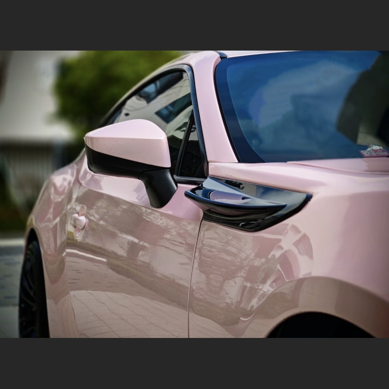 Ravoony Plus PET Glossy Baby Pink Car Vinyl Wrap Future Toyota 86 Wrap