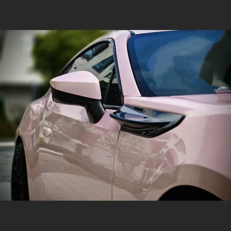 Ravoony Plus PET Glossy Baby Pink Car Vinyl Wrap Future Toyota 86 Wrap