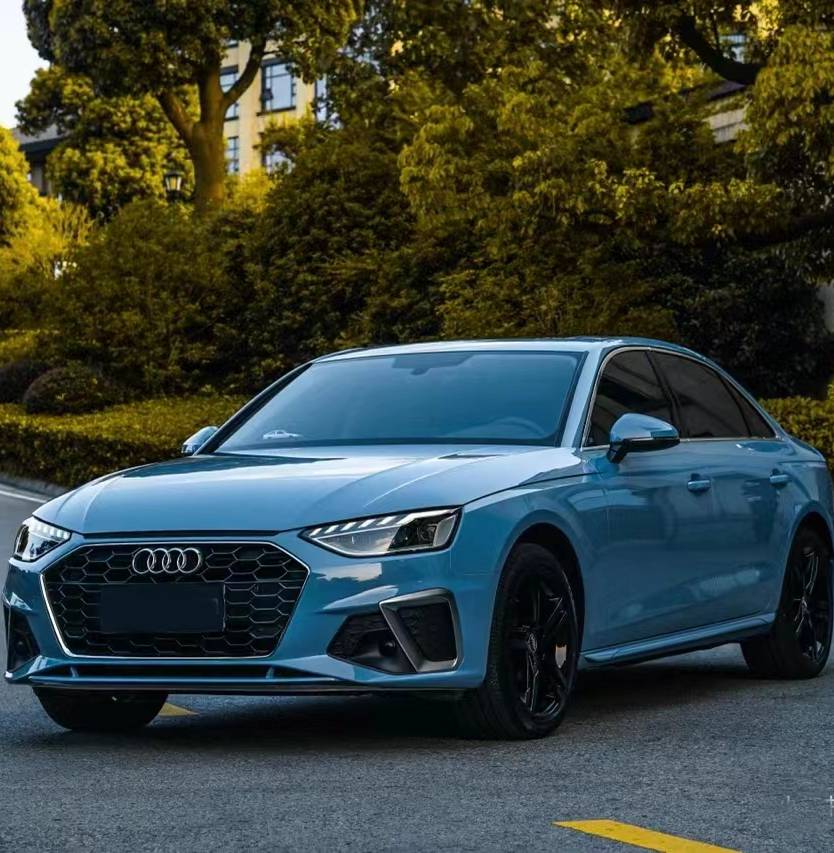Ravoony Plus PET Gloss China Blue Car Vinyl Wrap Audi A4L Wrap