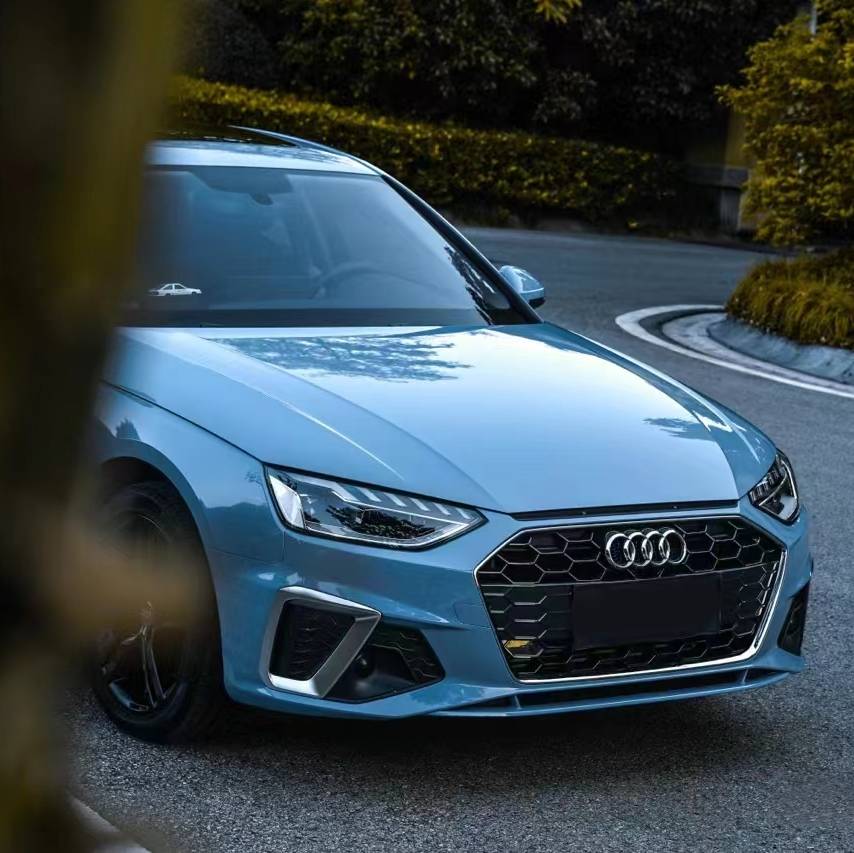 Ravoony Plus PET Gloss China Blue Car Vinyl Wrap Audi A4L Wrap