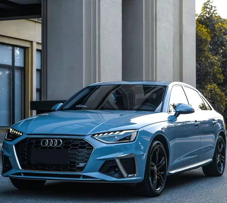 Ravoony Plus PET Gloss China Blue Car Vinyl Wrap Audi A4L Wrap