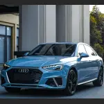 Ravoony Plus Gloss China Blue Car Vinyl Wrap Audi A4L Wrap