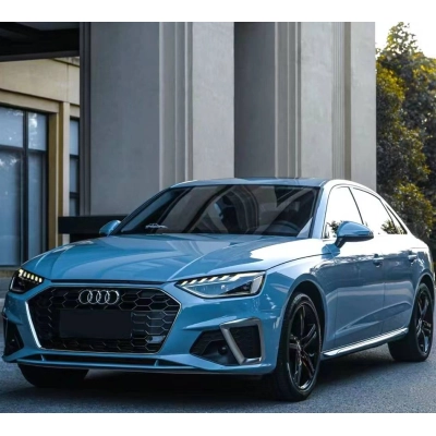 Ravoony Plus PET Gloss China Blue Car Vinyl Wrap Audi A4L Wrap 02