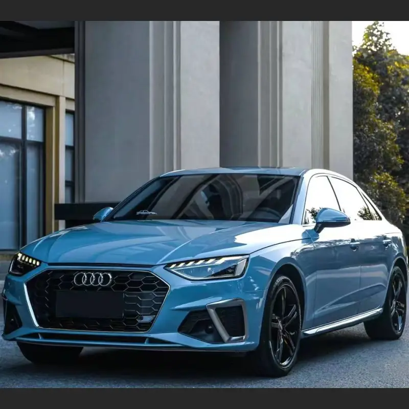 Ravoony Plus Gloss China Blue Car Vinyl Wrap Audi A4L Wrap