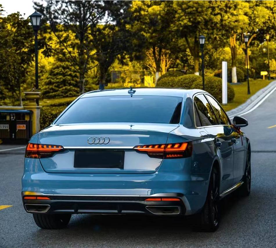 Ravoony Plus PET Gloss China Blue Car Vinyl Wrap Audi A4L Wrap