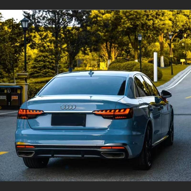 Ravoony Plus Gloss China Blue Car Vinyl Wrap Audi A4L Wrap