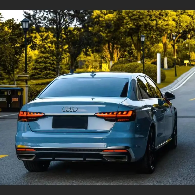 Ravoony Plus Gloss China Blue Car Vinyl Wrap Audi A4L Wrap