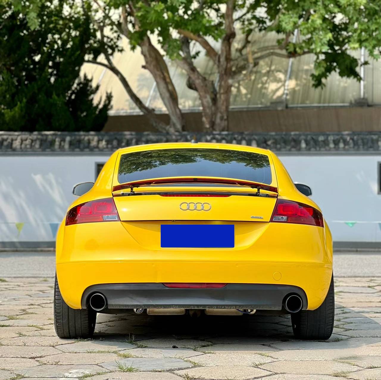 Ravoony Plus PET Crystal Maize Yellow Car Vinyl Wrap Audi TT Wrap