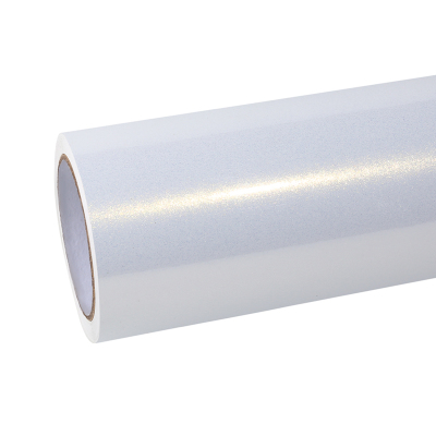  Ravoony Plus Glossy White to Gold Car Wrap 01