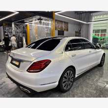 Gloss Pearlized White Gold Car Wrap