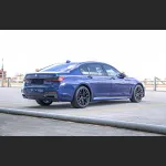 Ravoony Plus Glossy Carbon Fiber Forging Blue Vinyl Car Wrap