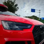 Ravoony Plus Glossy Crystal Ferrari Red Vinyl Car Wrap Audi A4 Wrap