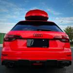 Ravoony Plus Glossy Crystal Ferrari Red Vinyl Car Wrap Audi A4 Wrap