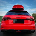 Ravoony Plus Glossy Crystal Ferrari Red Vinyl Car Wrap Audi A4 Wrap