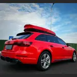 Ravoony Plus Glossy Crystal Ferrari Red Vinyl Car Wrap Audi A4 Wrap