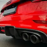 Ravoony Plus Glossy Crystal Ferrari Red Vinyl Car Wrap Audi A4 Wrap