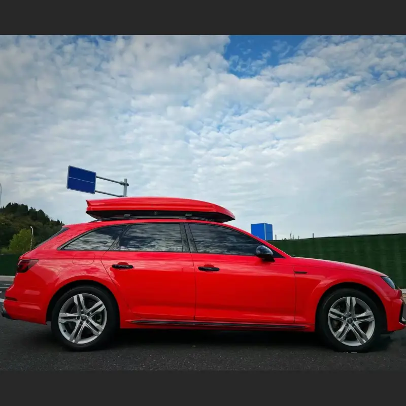 Ravoony Plus Glossy Crystal Ferrari Red Vinyl Car Wrap Audi A4 Wrap