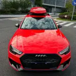 Ravoony Plus Glossy Crystal Ferrari Red Vinyl Car Wrap Audi A4 Wrap