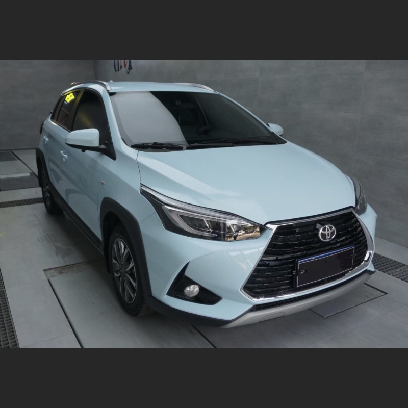Ravoony Plus Glossy Crystal Glacier Blue Car Wrap Yaris L Wrap