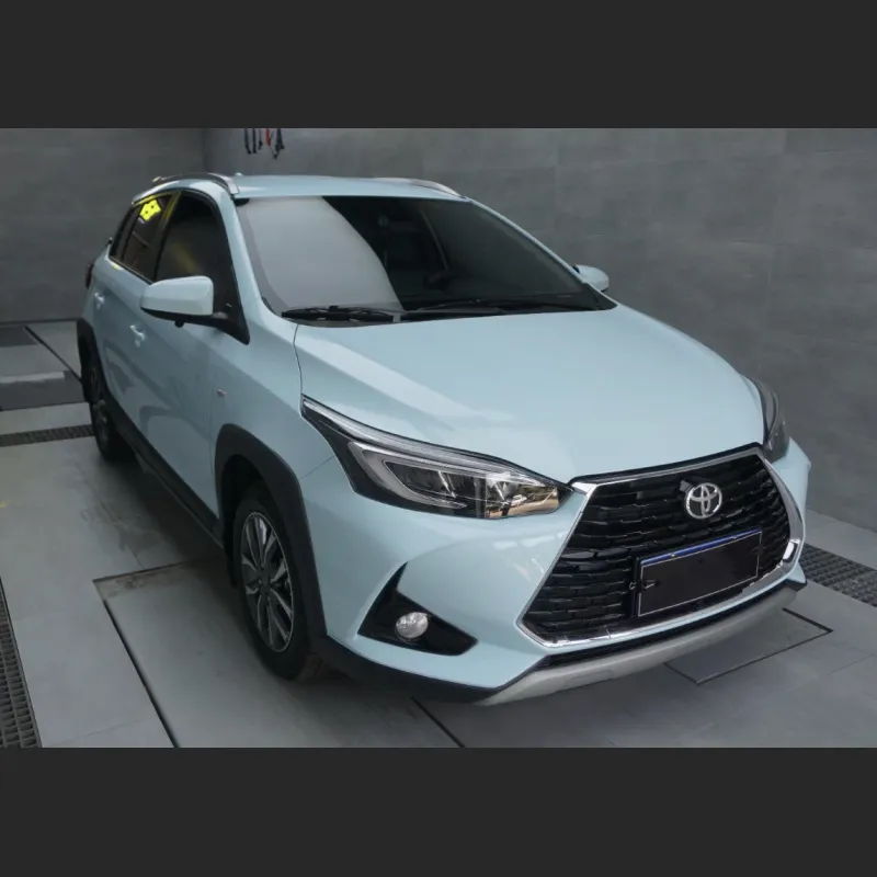 Ravoony Plus Glossy Crystal Glacier Blue Car Wrap Yaris L Wrap